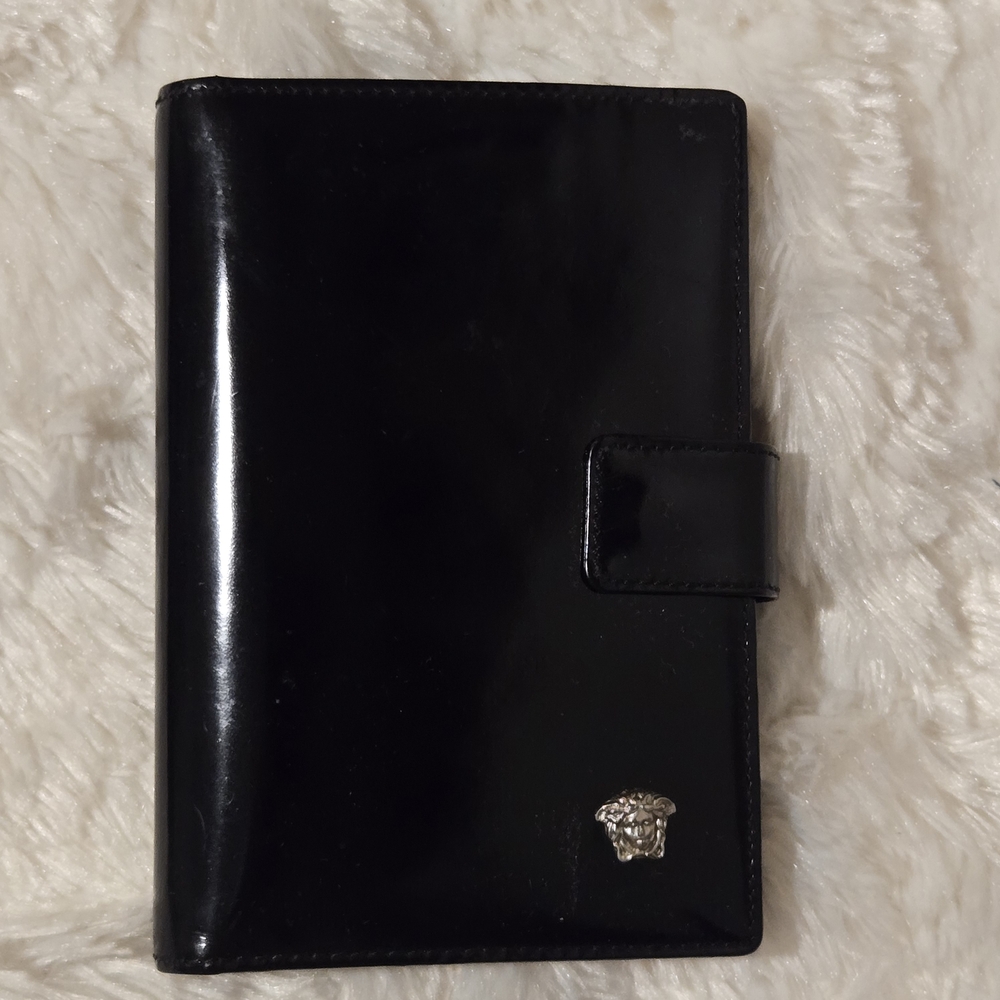 Versace Medusa Patent Leather Planner Agenda